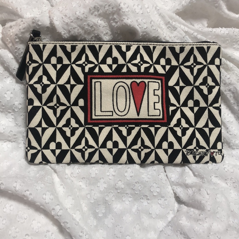 Brighton Endless Love Cotton Canvas Cosmetic Pouch